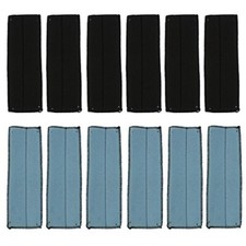 12-Pack Replacement Sweatbands for Hard Hats & Bump Caps - Blue/Black