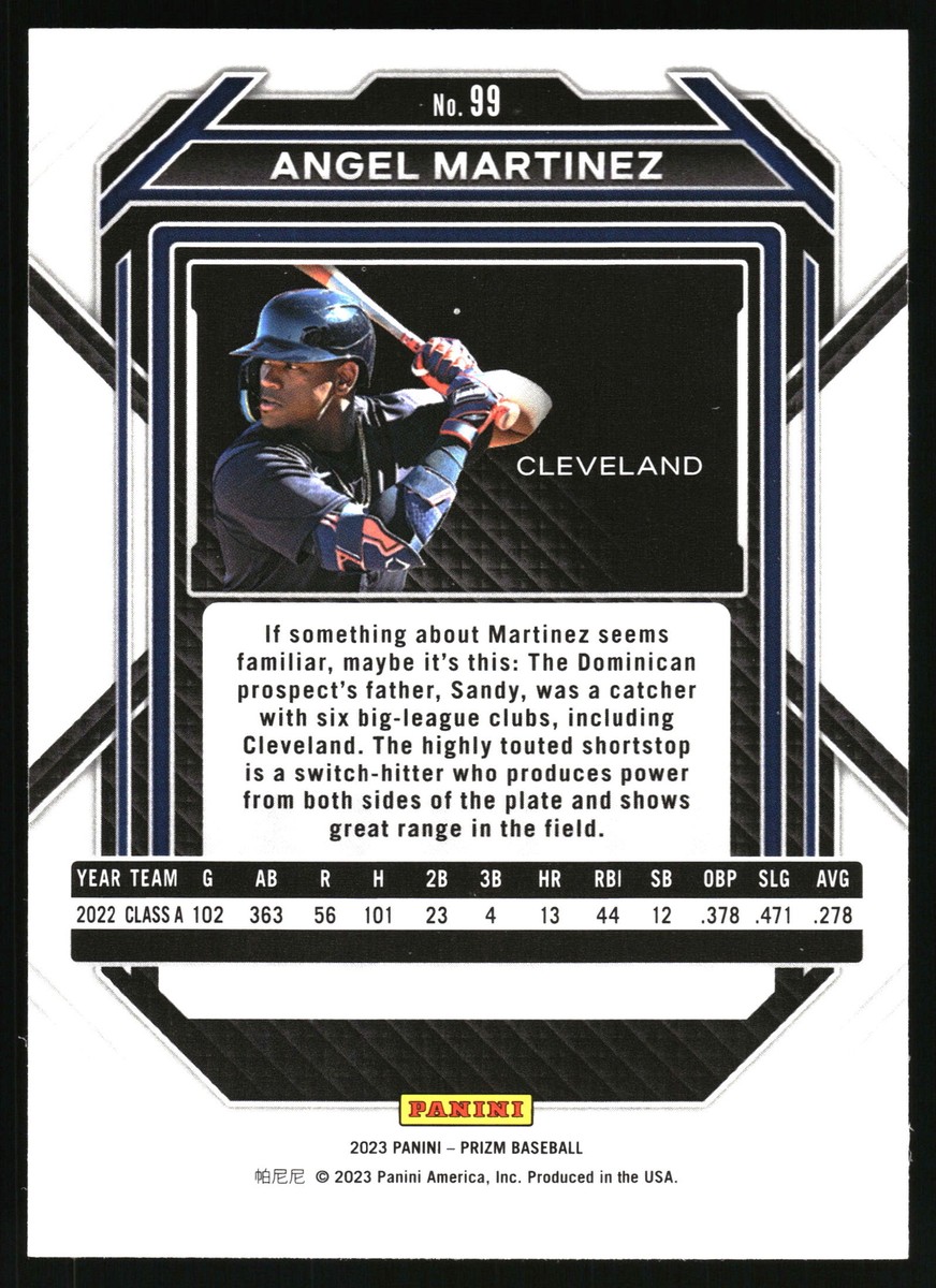 2023 Panini Prizm #99 Angel Martinez Cleveland Indians | eBay