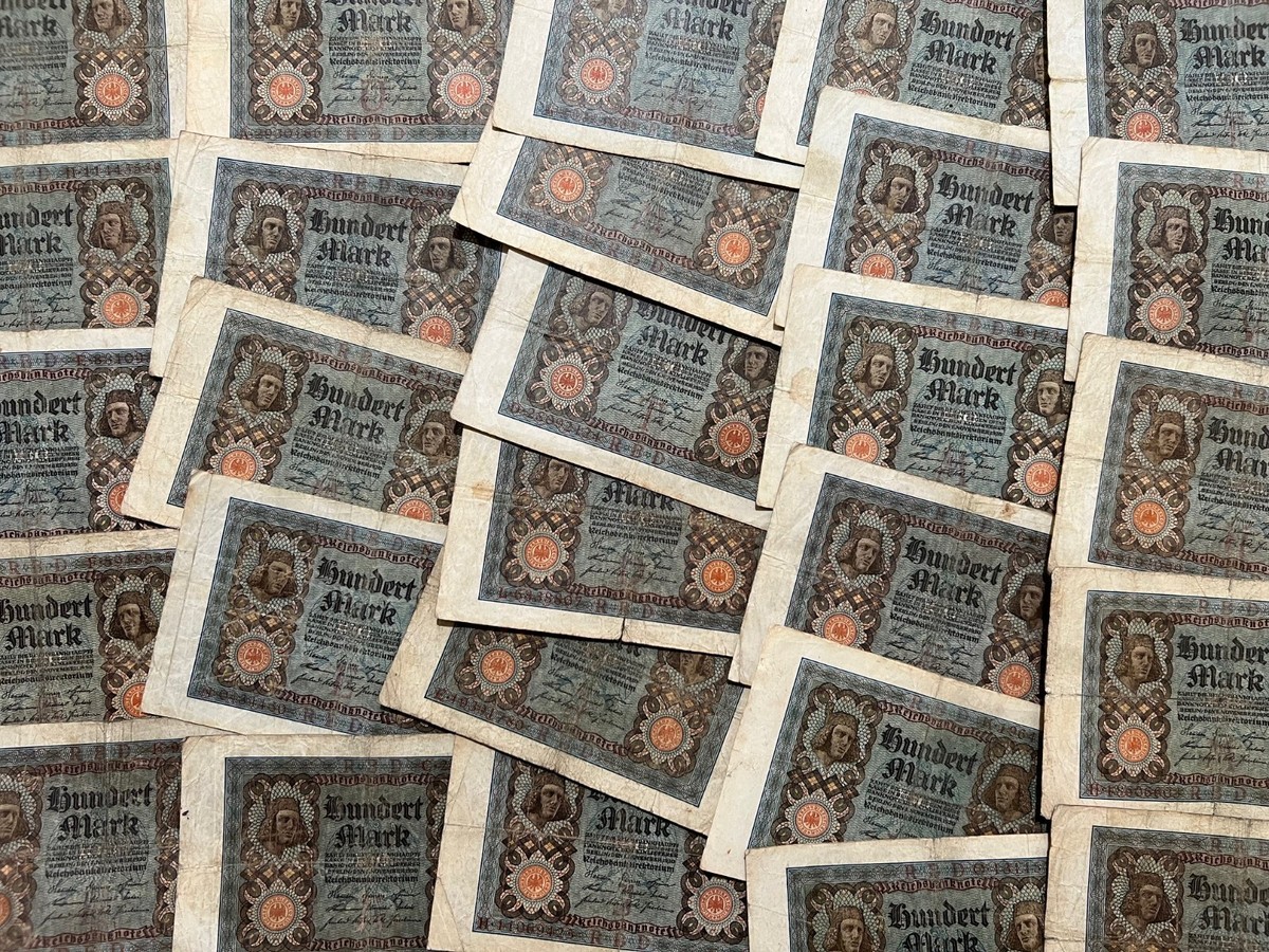 1920-1922 Germany 100,1000,5000 Mark WW1 Pre WW2 Banknote Paper