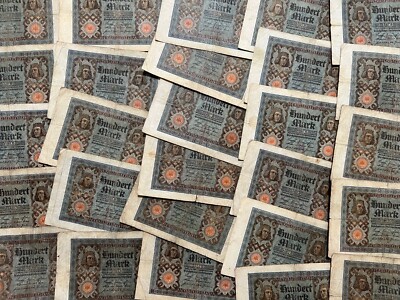 1920-1922 Germany 100,1000,5000 Mark WW1 Pre WW2 Banknote Paper