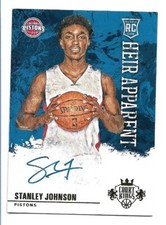 Stanley Johnson 2015-16 Panini Court Kings Heir Apparent Autograph Rookie Auto