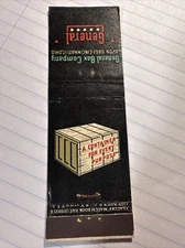 General Box Company Cincinnati Ohio Matchbooks