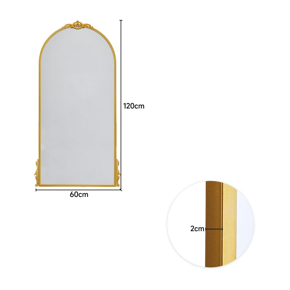 Portico X Large Gold Full Length Wall Leaner Floor Mirror 180cm x 80cm /120x60cm eBay