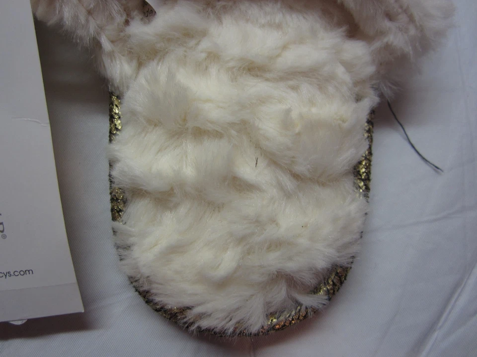 Zapatillas Charter Club Esculpidas Pila Sin Cordones Acento Lazo Marfil, 5-6 Pequeñas #1604 Foto 3 de 4