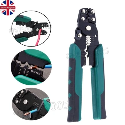 HS-202D Multifunction Crimping Plier Terminal Spring Plug Wire Cable Cutter Tool