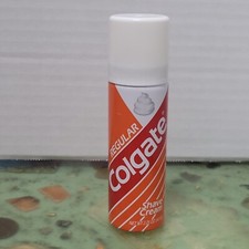 Vintage 1990s REGULAR Colgate Shave Cream 2.25 oz Travel Size Full Set Prop