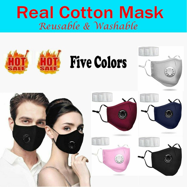 Reusable Face Filter Mask Protection Activated Carbon Mask PM2.5 Mask
