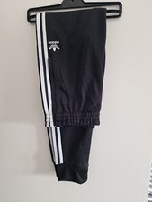 Image of Adidas Originals Mens 3 Stripe Skinny Joggers. New With Tags. Large. Black