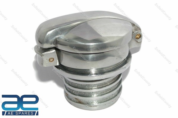 "2 \" Monza Alu Klapphelm Tankdeckel & Alu Hals FüR Norton BSA Triumph"-image