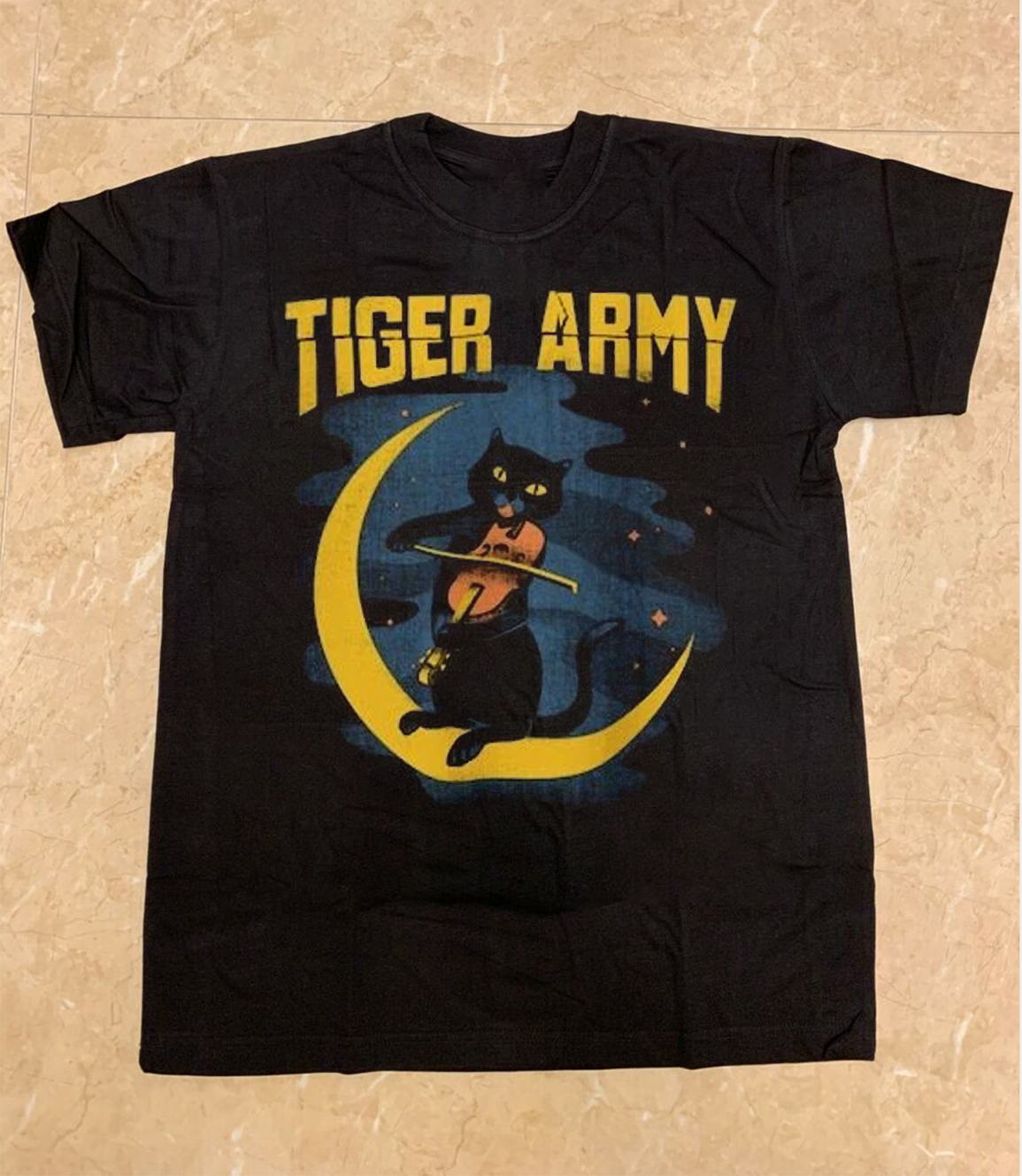 Tiger Army Violin Cat Rock Band S to 5XL T-Shirt QA338