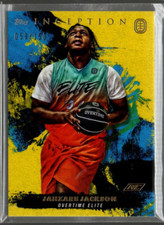 2021-22 Topps Inception Overtime Elite Yellow #3 Jahzare Jackson /150