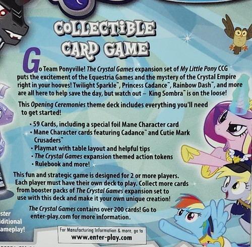 My Little Pony Collectible Card Game Theme Deck Opening Ceremonies Unopened - Picture 7 of 11