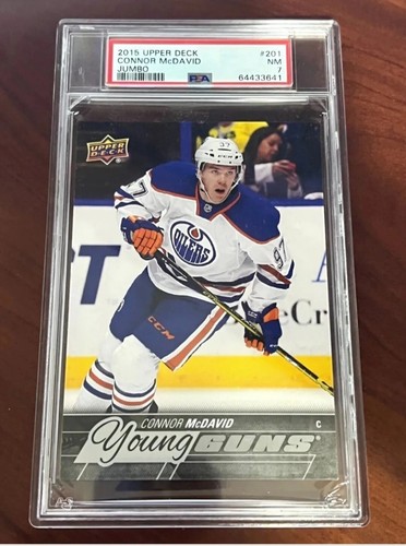 Connor McDavid  Upper Deck Young Guns JUMBO RC #201 PSA 7 Oilers