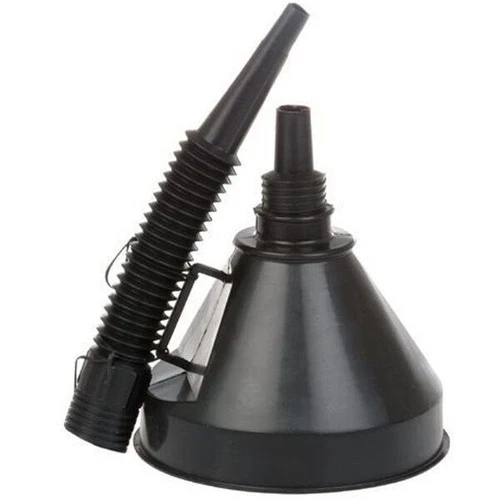 Durable Universal Oil Funnel for Cars, Trucks & Motorcycles - Plastic Build