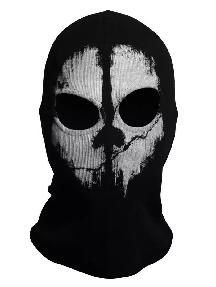 MW2 cod call of duty Halloween Ghost Skull Motorcycle Balaclava Mask Cycling Full Face Game Cosplay Mask - AliExpress
