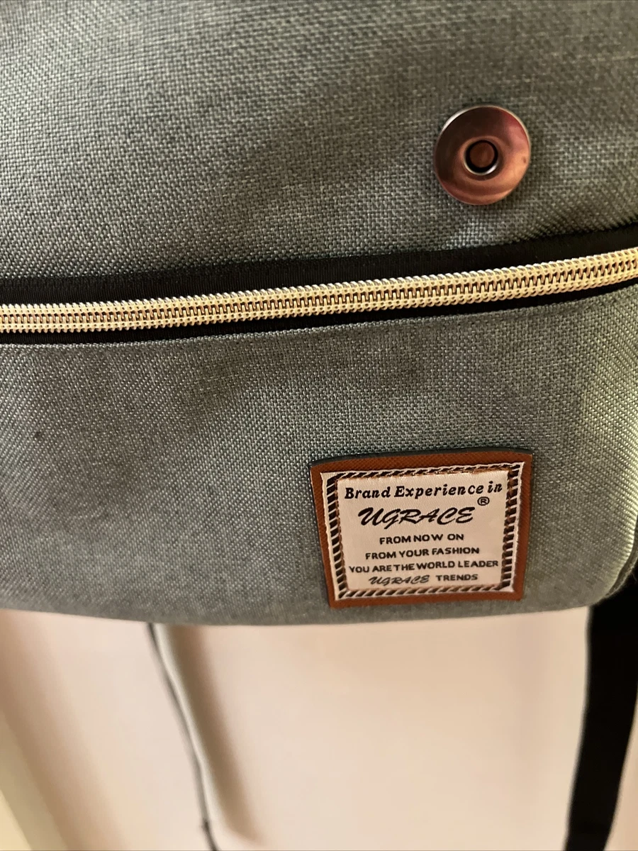 UGRACE Backpack 15 x16 Blue Gray Denim Computer Case eBay