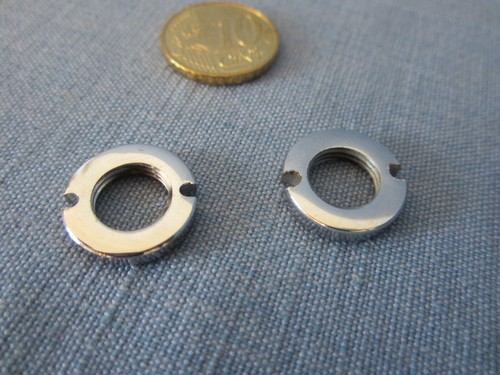 BLAUPUNKT OLDTIMER-RADIO-CHROM-ACHSENSCHRAUBEN für PORSCHE MERCEDES VW FRANKFURT