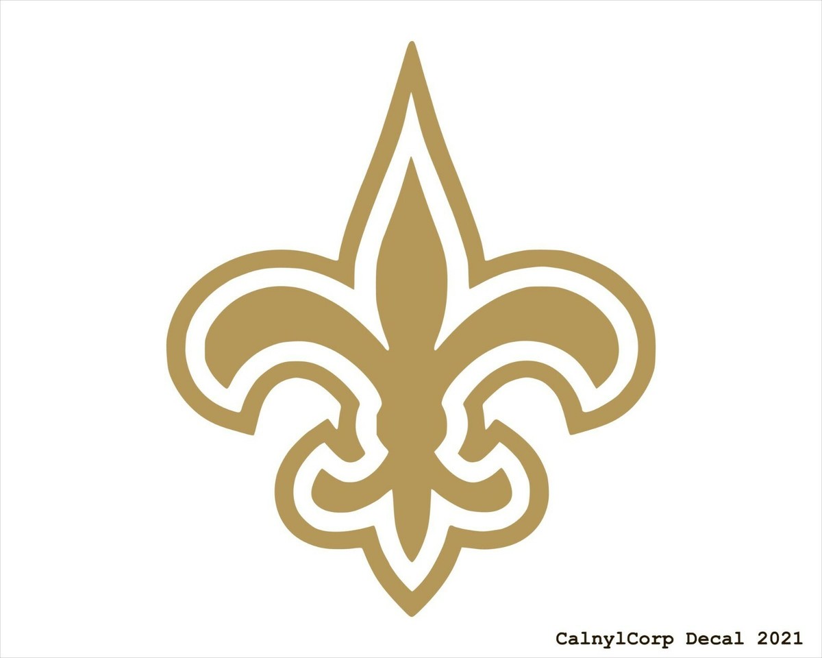 New Orleans Saints Vinyl Sticker Decal (BUY GET FREE)-Multi-Colors  Option