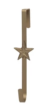 Transpac Metal 11.42 in. Gold Christmas Star Wreath Holder