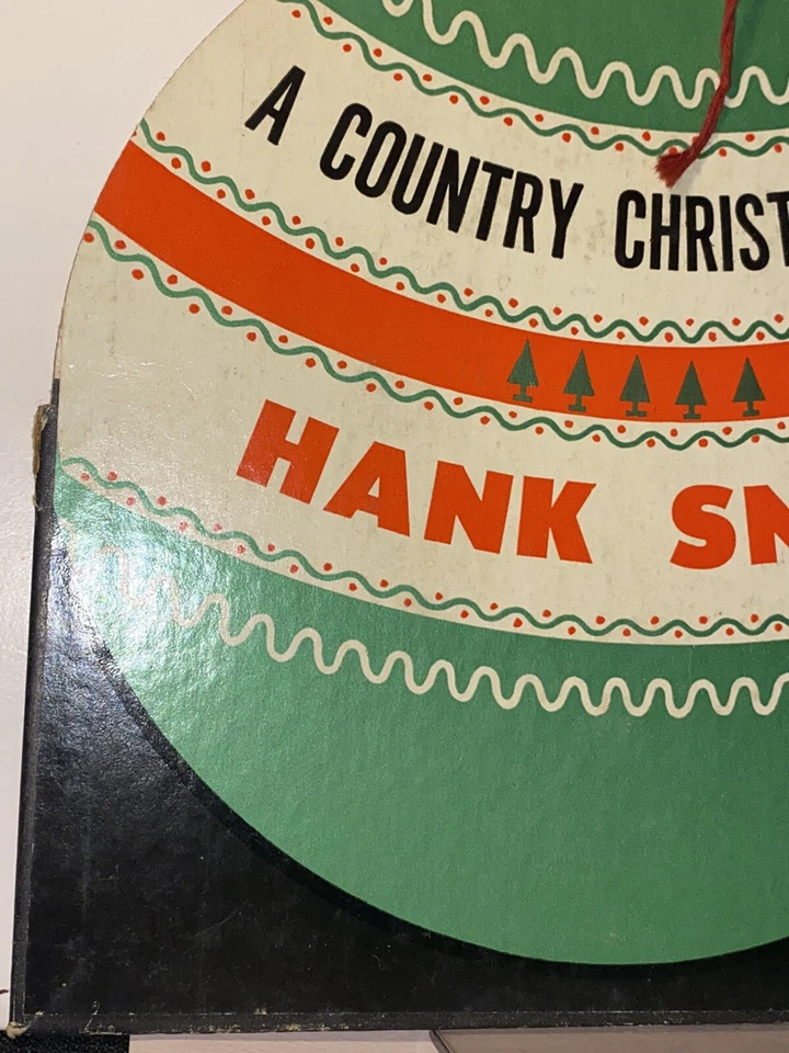 Hank Snow A Country Christmas Ornament Shaped Cover Only 45 RPM~NO RECORD~ Foto 3 de 4