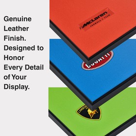 Classic Leather Wall Mount Display for LEGO&reg; Technic&trade; Mclaren Orange