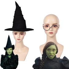 Elphaba Hat  Glasses Cosplay Props Halloween Carnival Party Costume Accessories