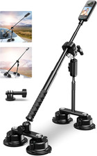 4 Suction Cup Car Mount for Insta360 X5/X4/X3/X2, Gopro & DJI Action Camera
