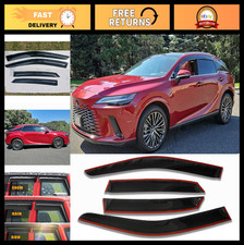 Side Car Window Visor Vent Deflectors Rain Guards Compatible with Lexus RX 350 3