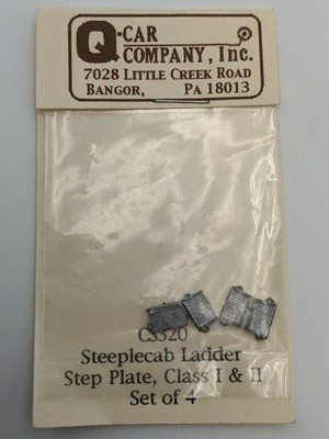 Q-Car Company CS320 Steeplecab Ladder Step Plate Class 1 & 2 (4-Pack)