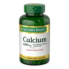 Calcium Softgels with Vitamin D for Strong Bones and Immune Support 90 Count