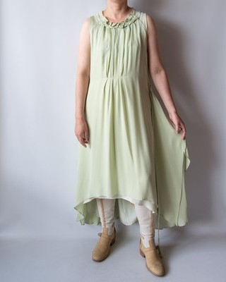 Kaviar Gauche for Zalando Silk Dress   Fairycore Gown   Forest Nymph Style
