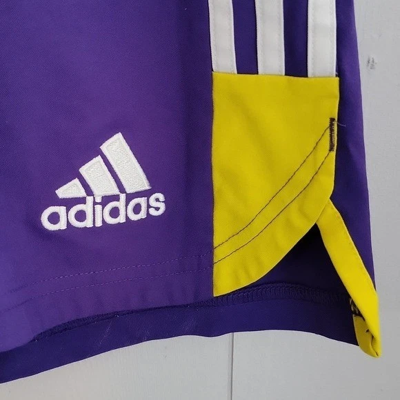 Adidas Mens Soccer Shorts Orlando City Medium Purple Activewear - Image 3 of 4