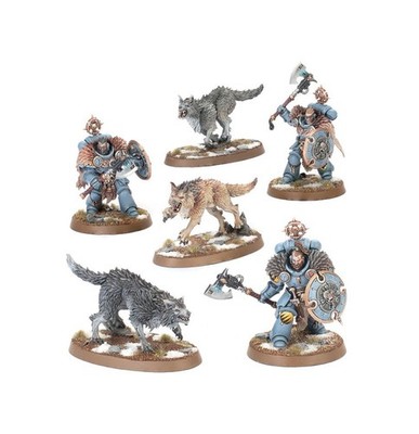 Warhammer 40K Space Wolves Wolf Guard Headtakers Pro Painted Commission