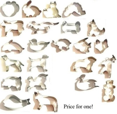 Stainless Steel Cookie Cutter Animal shapes Fox Run price for one
