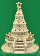 LENOX Lighted Town Tree Figurine Mistletoe Pa...