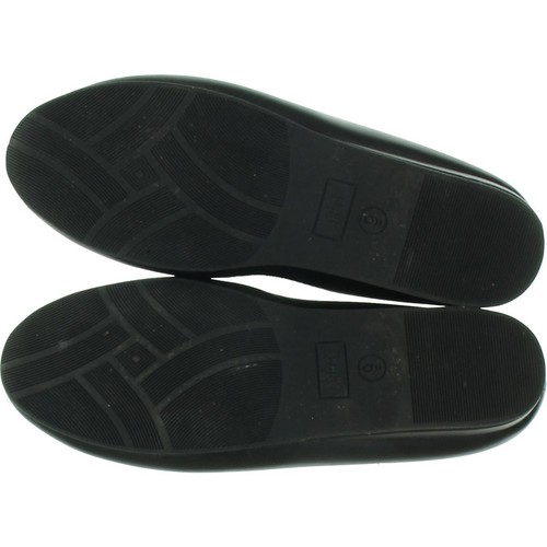 Array Womens Mabel Black Faux Leather Loafers Shoes 9 Medium (B,M) BHFO 7017 - Picture 2 of 2