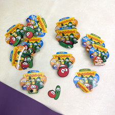 Floppets Charm Rings Veggie Tales Lot of 11 Kids Christian Cartoons