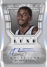 2015-16 Panini Luxe Die-Cut 18/49 James Ennis #DC-JEN Auto u1s