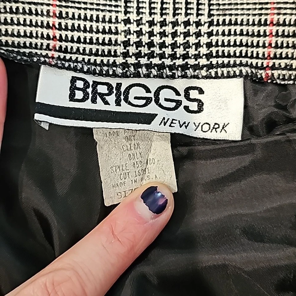 复古 14 码传统格子格伦格子学术界教师长款铅笔裙 — 第 4/4 张图片