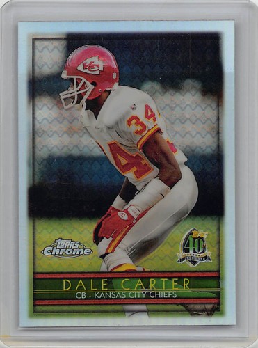 1996 Topps Chrome Dale Carter #14 card
