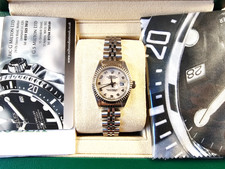 Rolex Ladies Datejust 79174 Automatic Steel 18k White Gold Fluted Bezel - 26mm