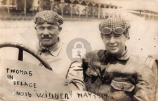 Indy 500 Mile Race 1914 Winner Rene Thomas RPPC Photo Postcard COPY