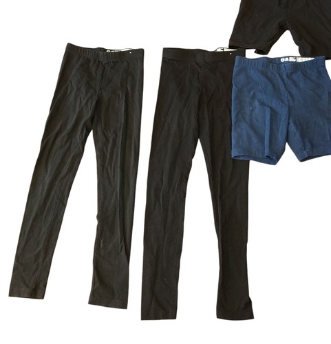 Girls size 7 and 7/8 Leggings and biker short Lot Back To School Uniform - Picture 2 of 9