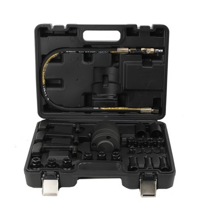 Air Vibration Diesel Injector Puller Kit 19 Adapters Hose Plug Hooks 72-116PSI