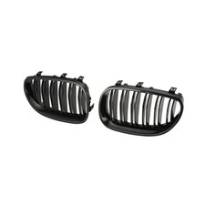 für BMW 5er E60 E61 M5 Nieren Grill Kühlergrill GLANZ SCHWARZ GLÄNZEN  L+R