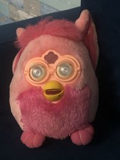 Rare 6" X 5" Furby Buddies Pink Flamingo Bean Bag Plush 1999 VTG
