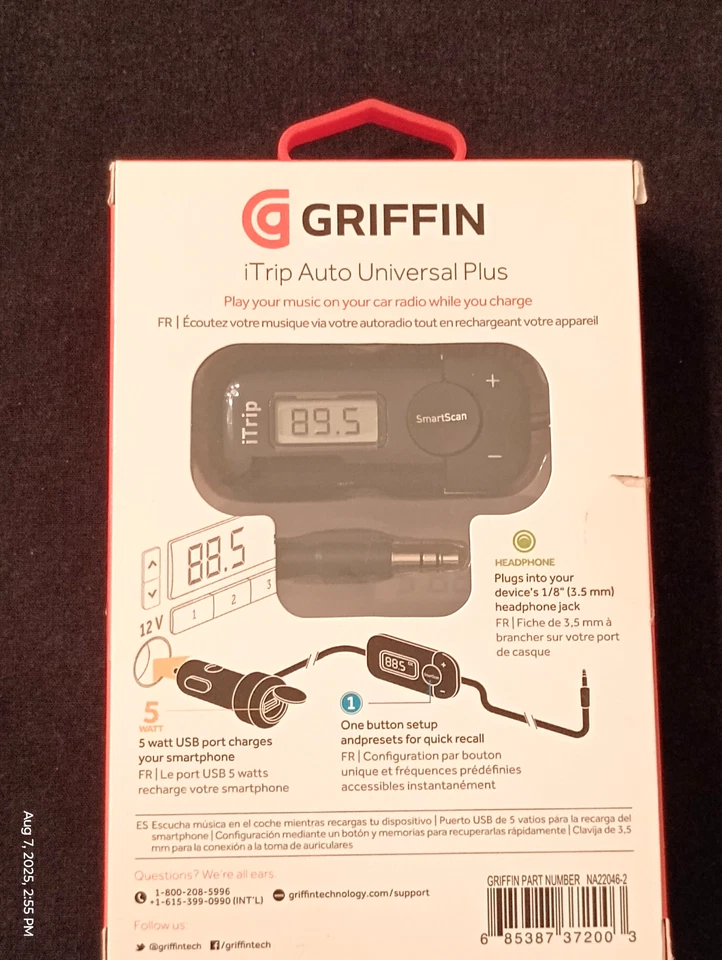 NEW!! Griffin iTrip Auto Universal Plus FM Transmitter - NA22046-2 - Image 2 of 3