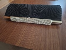Elegant Pleated Satin w/ Crystal Top Hard Frame Clutch Evening Bag - Diff Colors