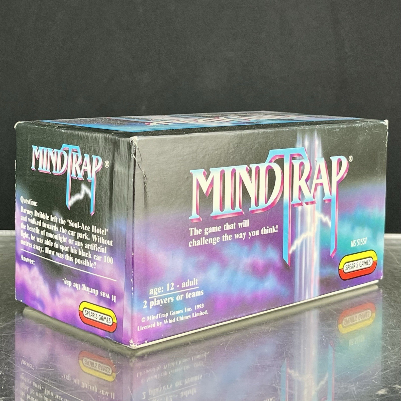 Vintage MINDTRAP CARD GAME Sealed Cards Complete Spear’s Games Mattel 1993
