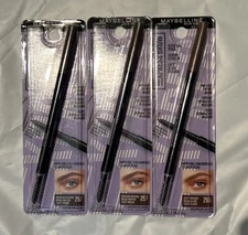 3 Pack Maybelline Brow Ultra Slim Eyebrow Definer Pencil •2 Med Brown 257/1 255